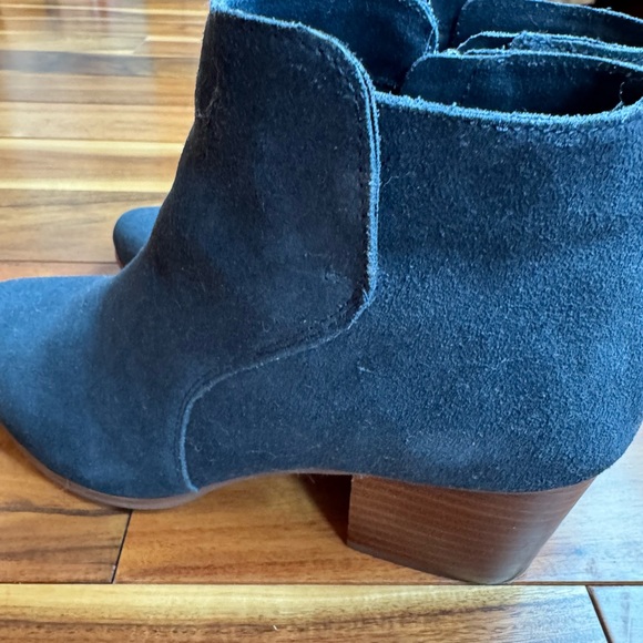 Sole Society Women’s Navy Blue suede Ankle Booties Boots 8.5 - Picture 5 of 10